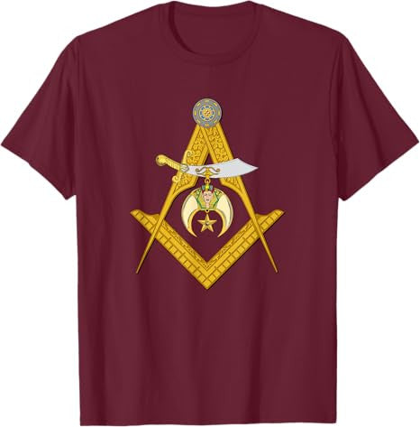 Masonic Square and Compasses Shriners Dad Father's Day T-Shirt - FUKAMASONIC