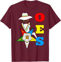 OES Sister Hats & Ribbon the Eastern Star Equality Day T-Shirt - FUKAMASONIC