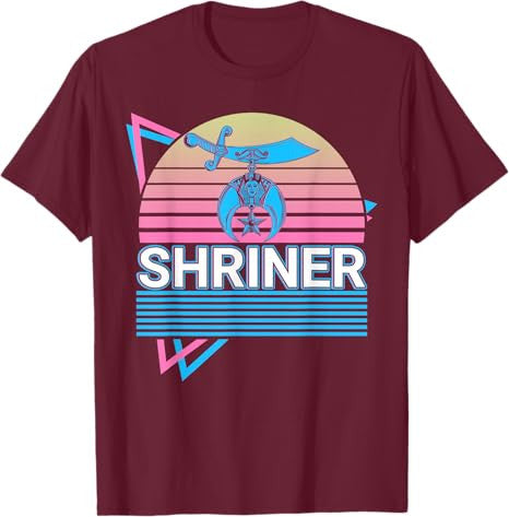Shriner Retro Freemason Masonic Mystic Shrine T-Shirt - FUKAMASONIC