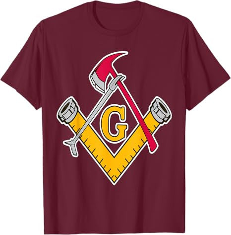 Masonic Firefighter Tools T-Shirt - FUKAMASONIC