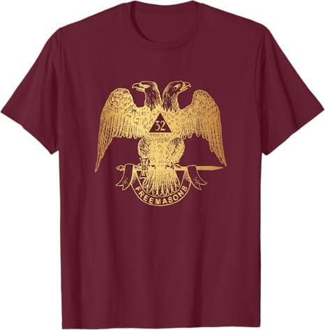 Scottish Rite Eagle 32nd Degree - Freemason Gifts for Men T-Shirt - FUKAMASONIC