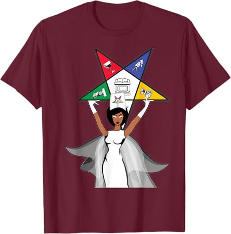 Order Of The Eastern Star OES Diva Fatal Sistar of Color T-Shirt - FUKAMASONIC