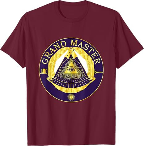 Masonic Grandmaster Master Mason Lodge Gavel Grand Freemason T-Shirt - FUKAMASONIC