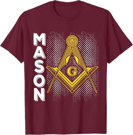 Masonic Freemasonry Fraternal Square Compass Mason T-Shirt - FUKAMASONIC