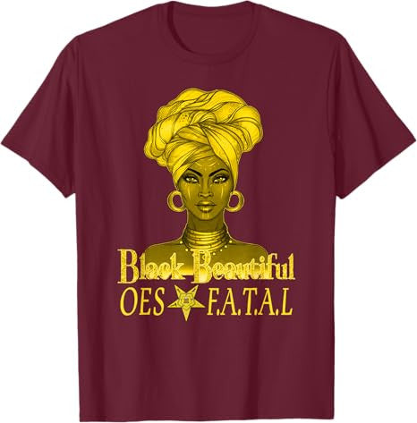 Order Of The Eastern Star OES Ring Diva Black Beautiful T-Shirt - FUKAMASONIC
