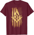 Masonic American Flag Square and Compass - Freemason T-Shirt - FUKAMASONIC