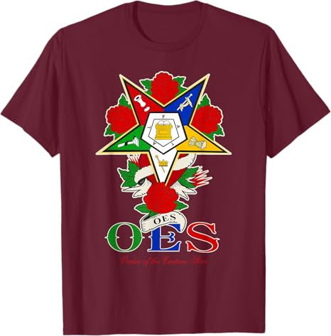 OES Roses Order Eastern Star Sister Sistar T-Shirt - FUKAMASONIC