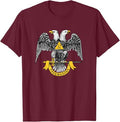 Scottish Rite 32nd Degree Eagle - Freemason Men's Gift T-Shirt - FUKAMASONIC