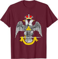 33rd Degree Mason T Shirt Masonic Tee Scottish Rite Down T-Shirt - FUKAMASONIC