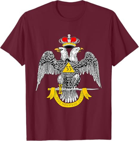 33rd Degree Mason T Shirt Masonic Tee Scottish Rite Down T-Shirt - FUKAMASONIC