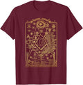 Structure of Freemasonry Square and Compass, Diagram T-Shirt T-Shirt - FUKAMASONIC