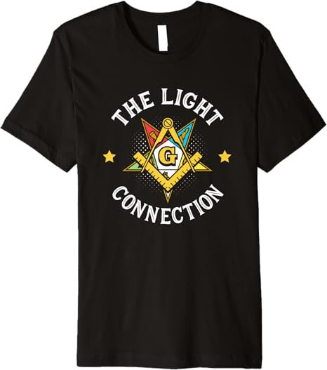 Light Connection OES Masonry Masonic Freemason Freemasonry Premium T-Shirt
