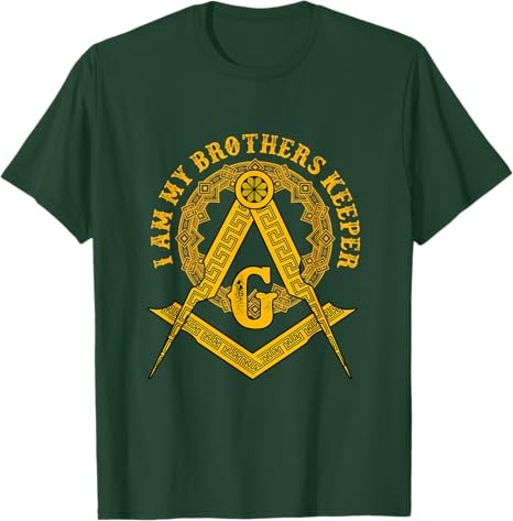 Brother Keepers Protect Compass Masonic Gift T-Shirt - FUKAMASONIC