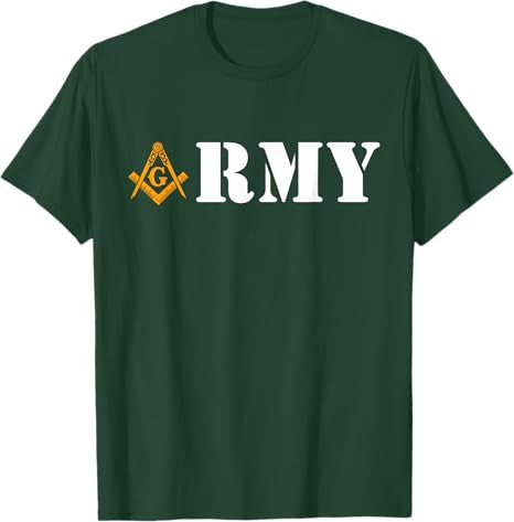 Army Masons Armed Forces Flag Day Masonic Father's Day T-Shirt - FUKAMASONIC