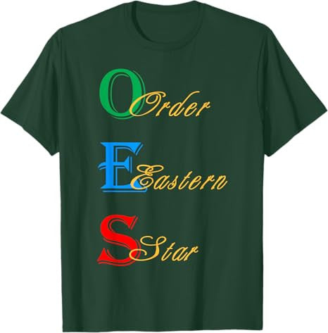 OES Words Sister Brother Beautiful Order of the Eastern Star T-Shirt - FUKAMASONIC