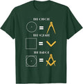The Circle The Square The Badge Masonic Father's Day T-Shirt - FUKAMASONIC