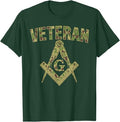 Mason Masonic Camo Freemason Veteran T-Shirt - FUKAMASONIC