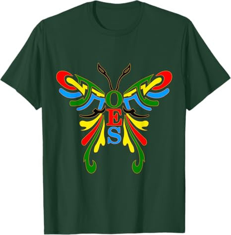 OES Butterfly Color of the Eastern Star Christmas T-Shirt - FUKAMASONIC