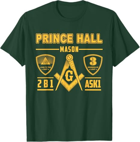 Greats Masonic Prince Hall Masons 2B1 ASK1 Father's Day T-Shirt - FUKAMASONIC