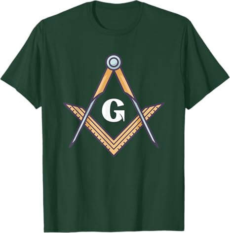 Masonic Square and Compass Freemason T-Shirt - FUKAMASONIC