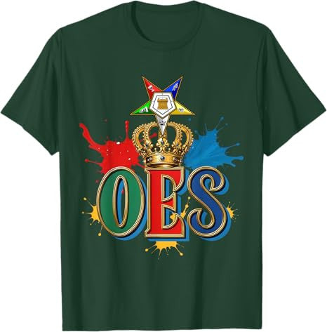 OES Queen Sisters Beautiful Crown Order of the Eastern Star T-Shirt - FUKAMASONIC
