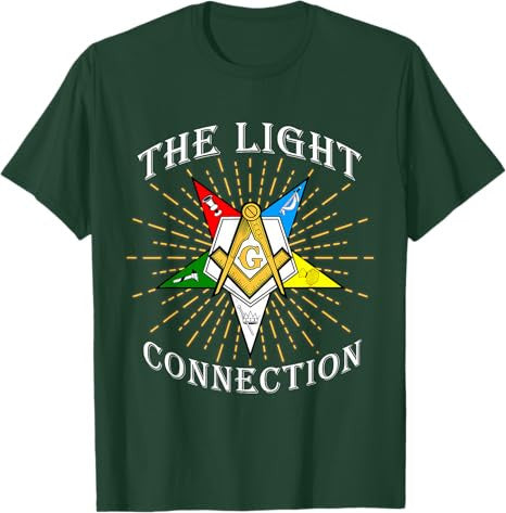 OES Masons The Light Connection Worthy Patron Parents' Day T-Shirt - FUKAMASONIC