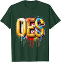OES WaterColor Dripping water paint Order the Eastern Star T-Shirt - FUKAMASONIC