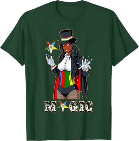 OES Magic Sisters Beautiful Lady Order of the Eastern Star T-Shirt - FUKAMASONIC