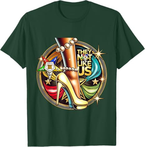They Ain't Us OES Pearl High Heels Platform Yellow Sisters T-Shirt - FUKAMASONIC