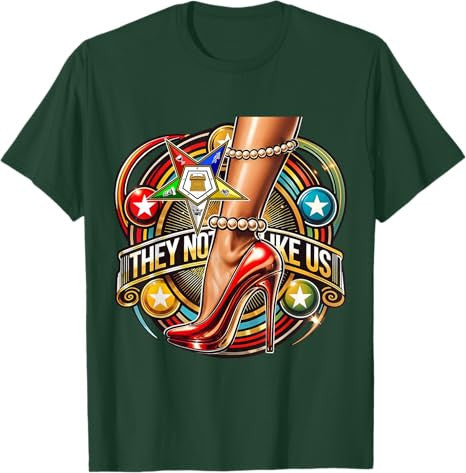 They Ain't Us OES Pearl High Heels Platform Red Sisters T-Shirt - FUKAMASONIC