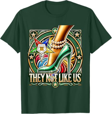 They Ain't Us OES Pearl High Heels Platform Green Sisters T-Shirt - FUKAMASONIC