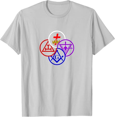 Masonic York rite degrees symbol Freemason lodge Freemasonry T-Shirt - FUKAMASONIC