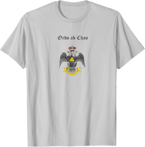 Masonic Ordo ab Chao Scottish rite 33 Freemasonry symbol T-Shirt - FUKAMASONIC