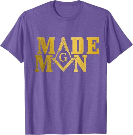 Mason Made Man Masonic Square & Compass T-Shirt - FUKAMASONIC