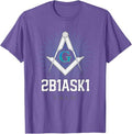 Mason 2B1ASK1 Square and Compass, Freemason - T-Shirt T-Shirt - FUKAMASONIC