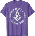 Widows Sons Masonic Square and Compass - Freemason T-Shirt T-Shirt - FUKAMASONIC