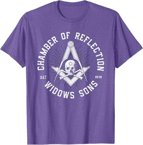 Widows Sons Masonic Square and Compass - Freemason T-Shirt T-Shirt - FUKAMASONIC