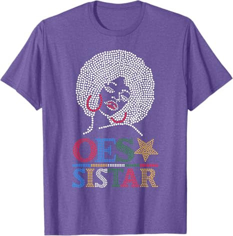 OES SiStar Dot Print Order of Eastern Star Parents' Day Gift T-Shirt - FUKAMASONIC