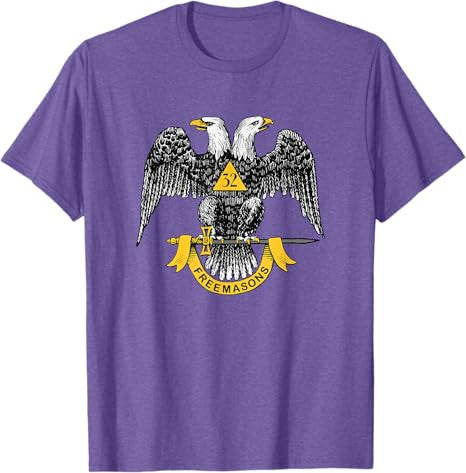 Scottish Rite 32nd Degree Eagle - Freemason Men's Gift T-Shirt - FUKAMASONIC