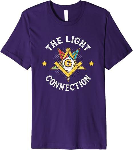 Light Connection OES Masonry Masonic Freemason Freemasonry Premium T-Shirt - FUKAMASONIC