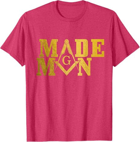Mason Made Man Masonic Square & Compass T-Shirt - FUKAMASONIC