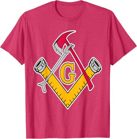 Masonic Firefighter Tools T-Shirt - FUKAMASONIC