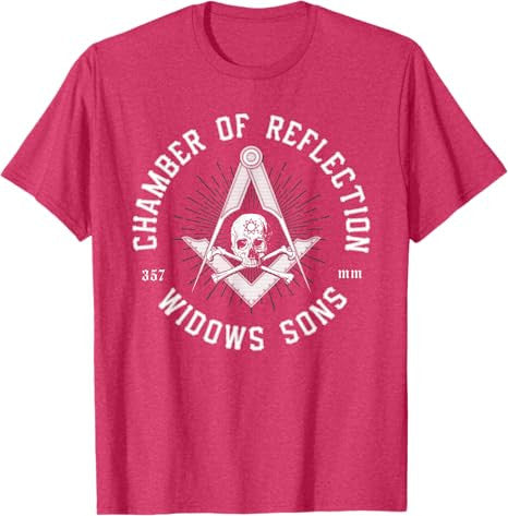 Widows Sons Masonic Square and Compass - Freemason T-Shirt - FUKAMASONIC