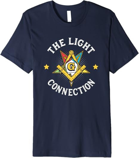 Light Connection OES Masonry Masonic Freemason Freemasonry Premium T-Shirt - FUKAMASONIC