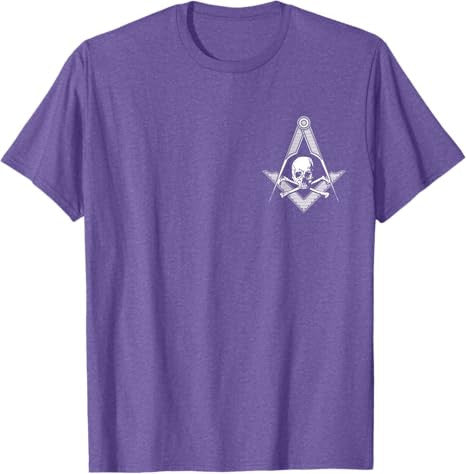 Master Mason Skull Square and Compass, Freemason T-Shirt T-Shirt - FUKAMASONIC