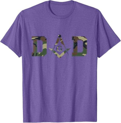 Masonic Dad, Father's Day Gift - Camo | Freemason T-Shirt - FUKAMASONIC