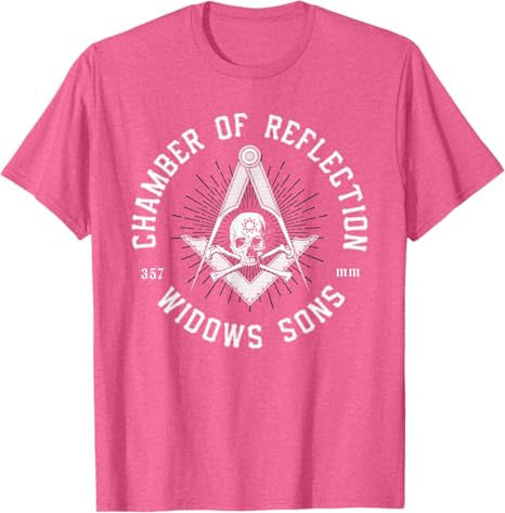 Widows Sons Masonic Square and Compass - Freemason T-Shirt - FUKAMASONIC