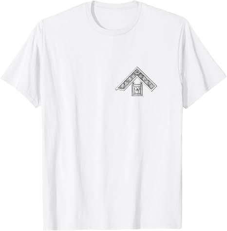 Masonic past master jewel symbol - Master mason Freemasonry T-Shirt - FUKAMASONIC