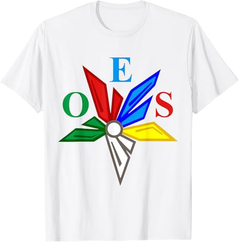 OES Star Color Emblem of The Eastern Star Thanksgiving Gift T-Shirt - FUKAMASONIC