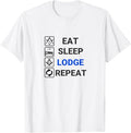 Freemason Eat Sleep Lodge Repeat - Funny Masonic Freemasonry T-Shirt